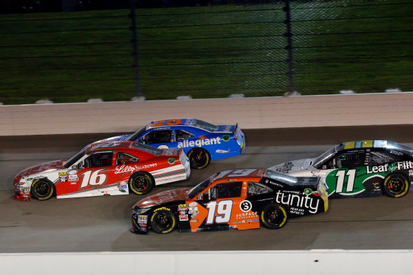 NASCAR XFINITY Series
American Ethanol E15 250 presented by Enogen
Iowa Speedway, Newton, IA USA
Saturday 24 June 2017
Ryan Reed, Lilly Diabetes Ford Mustang, Matt Tifft, Tunity Toyota Camry and Spencer Gallagher, Allegiant Airlines Chevrolet Camaro
World Copyright: Russell LaBounty
LAT Images