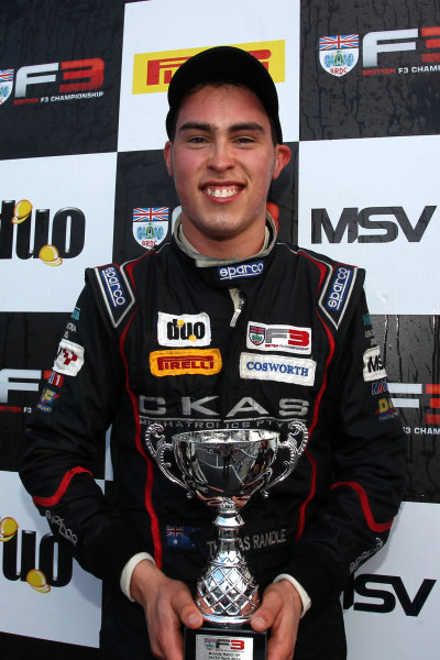 2016 BRDC British Formula 3 Championship,
Brands Hatch, Kent. 16th - 17th April 2016.
Thomas Randle (AUS) Douglas Motorsport BRDC F3.
World Copyright: Ebrey / LAT Photographic.