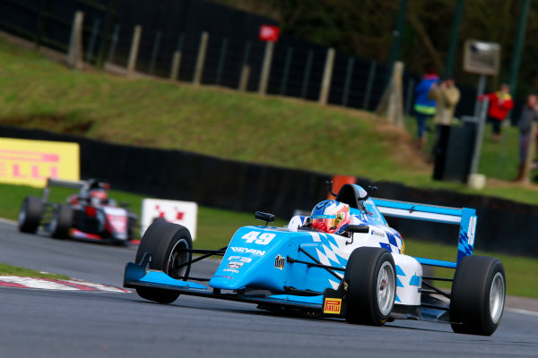 2016 BRDC British Formula 3 Championship,
Brands Hatch, Kent. 16th - 17th April 2016.
Thomas Randle (AUS) Douglas Motorsport BRDC F3.
World Copyright: Ebrey / LAT Photographic.