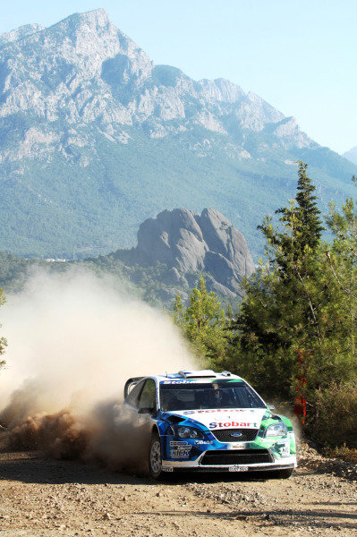 Gigi Galli (ITA) Ford Focus WRC on the shakedown stage.
FIA World Rally Championship, Rd8, Rally of Turkey Shakedown, Kemer, Antalya, Turkey,  June 12-15, 2008.
