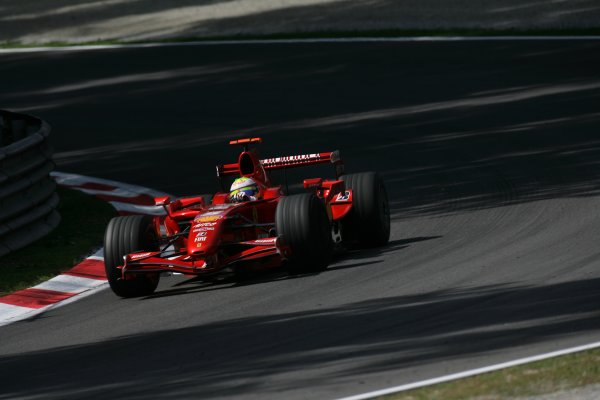 2007 Italian Grand Prix - Friday Practice
Autodromo di Monza, Monza, Italy.
7th September 2007.
Felipe Massa, Ferrari F2007. Action. 
World Copyright: Steven Tee/LAT Photographic
ref: Digital Image YY2Z8344