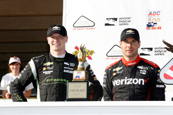 Verizon IndyCar Series
ABC Supply 500
Pocono Raceway, Long Pond, PA USA
Sunday 20 August 2017
Will Power, Team Penske Chevrolet, Josef Newgarden, Team Penske Chevrolet celebrate on the podium
World Copyright: Phillip Abbott
LAT Images
ref: Digital Image abbott_pocono_0817_8054