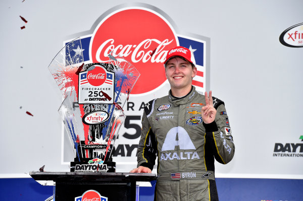 NASCAR XFINITY Series
Coca-Cola Firecracker 250
Daytona International Speedway, Daytona Beach, FL USA
Saturday 1 July 2017
William Byron, AXALTA / Vorteq Chevrolet Camaro
World Copyright: Rusty Jarrett
LAT Images NASCAR XFINITY Series
Coca-Cola Firecracker 250
Daytona International Speedway, Daytona Beach, FL USA
Saturday 1 July 2017
William Byron, AXALTA / Vorteq Chevrolet Camaro
World Copyright: Rusty Jarrett
LAT Images