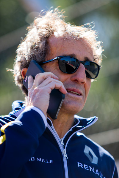 2015/2016 FIA Formula E Championship.
Mexico City ePrix, Autodromo Hermanos Rodriguez, Mexico City, Mexico.
Friday 11 March 2016.
Alain Prost, Co-founder, Renault e.Dams.
Photo: Zak Mauger/LAT/Formula E
ref: Digital Image _79P2383