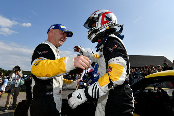 IMSA WeatherTech SportsCar Championship
Michelin GT Challenge at VIR
Virginia International Raceway, Alton, VA USA
Sunday 27 August 2017
3, Chevrolet, Corvette C7.R, GTLM, Antonio Garcia, Jan Magnussen celebrate the win in victory lane
World Copyright: Scott R LePage
LAT Images