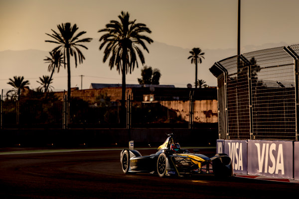 2016/2017 FIA Formula E Championship.
Marrakesh ePrix, Circuit International Automobile Moulay El Hassan, Marrakesh, Morocco.
Saturday 12 November 2016.Jean-Eric Vergne (FRA), Techeetah, Spark-Renault, Renault Z.E 16.
Photo: Zak Mauger/LAT/Formula E
ref: Digital Image _X0W5321 2016/2017 FIA Formula E Championship.
Marrakesh ePrix, Circuit International Automobile Moulay El Hassan, Marrakesh, Morocco.
Saturday 12 November 2016.Jean-Eric Vergne (FRA), Techeetah, Spark-Renault, Renault Z.E 16.
Photo: Zak Mauger/LAT/Formula E
ref: Digital Image _X0W5321