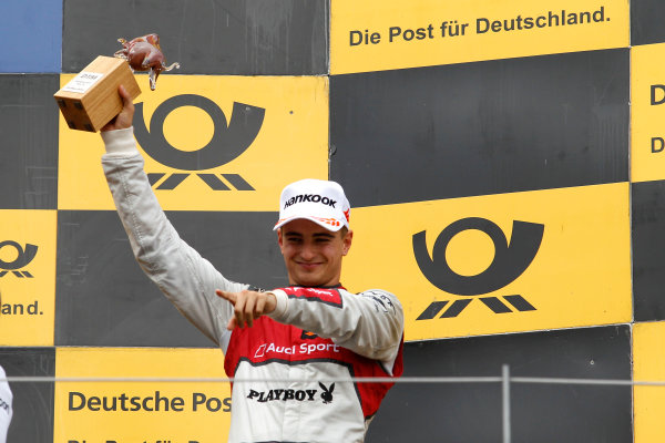 2017 DTM Round 8 
Red Bull Ring, Spielberg, Austria 
Sunday 24 September 2017.
Podium: third place Nico Müller, Audi Sport Team Abt Sportsline, Audi RS 5 DTM 
World Copyright: Alexander Trienitz/LAT Images
ref: Digital Image 2017-DTM-RBR-AT3-2758