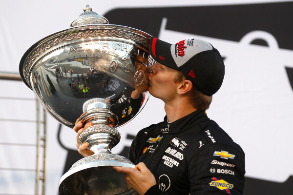Verizon IndyCar Series
GoPro Grand Prix of Sonoma
Sonoma Raceway, Sonoma, CA USA
Sunday 17 September 2017
Josef Newgarden, Team Penske Chevrolet celebrates by kissing the Astor Cup on the podium
World Copyright: Phillip Abbott
LAT Images
ref: Digital Image abbott_sonoma_0917_10389 Verizon IndyCar Series
GoPro Grand Prix of Sonoma
Sonoma Raceway, Sonoma, CA USA
Sunday 17 September 2017
Josef Newgarden, Team Penske Chevrolet celebrates by kissing the Astor Cup on the podium
World Copyright: Phillip Abbott
LAT Images
ref: Digital Image abbott_sonoma_0917_10389