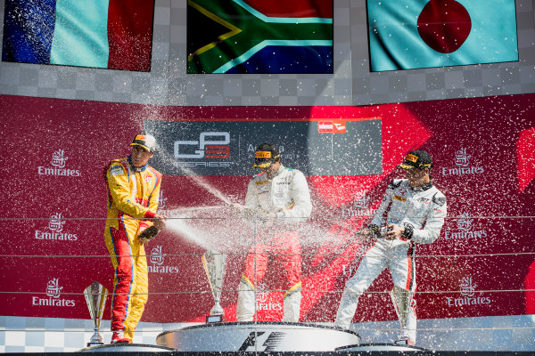 2017 GP3 Series Round 2. 
Red Bull Ring, Spielberg, Austria.
Sunday 9 July 2017.
Giuliano Alesi (FRA, Trident), Raoul Hyman (RSA, Campos Racing) and Nirei Fukuzumi (JPN, ART Grand Prix).
Photo: Zak Mauger/GP3 Series Media Service.
ref: Digital Image _54I9662