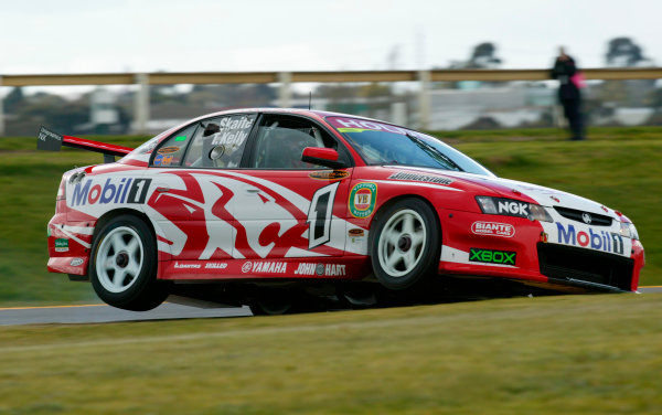 2003 Australian V8 Supercars, Round 9, Sandown, 14th September 2003.
Holden drivers Mark Skaife and Todd Kelly winners of the Betta Electrical 500 held at Melbournes Sandown International Raceway today.
Photo: Mark Horsburgh/LAT Photographic
2003 Australian V8 Supercars, Round 9, Sandown, 14th September 2003.
Holden drivers Mark Skaife and Todd Kelly winners of the Betta Electrical 500 held at Melbournes Sandown International Raceway today.
Photo: Mark Horsburgh/LAT Photographic