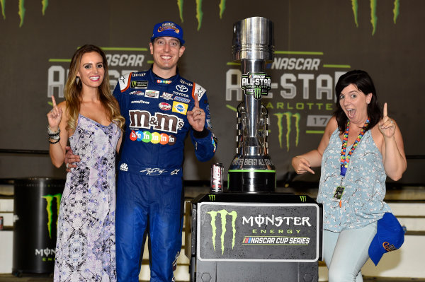 Monster Energy NASCAR Cup Series
Monster Energy NASCAR All-Star Race
Charlotte Motor Speedway, Concord, NC USA
Saturday 20 May 2017
Kyle Busch, Joe Gibbs Racing, M&M's Caramel Toyota Camry celebrates his win in Victory Lane
World Copyright: Nigel Kinrade
LAT Images
ref: Digital Image 17CLT1nk07409