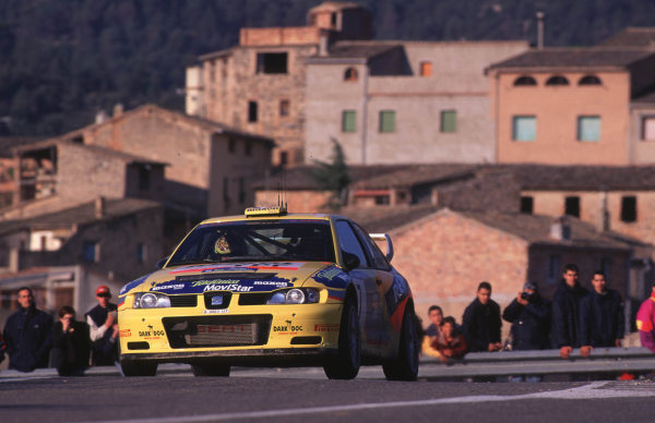 FIA World Rally Champs
Catalunya Rally, Spain. 30/3-2/4/2000
Didier Auriol, Seat Cordoba WRC, retired with electrical problems on the new joystick-controled gearbox.
photo: World - McKlein
tel: (+44) 0208 251 3000
e-mail: digital@latphoto.co
uk
35mm Original Image. FIA World Rally Champs
Catalunya Rally, Spain. 30/3-2/4/2000
Didier Auriol, Seat Cordoba WRC, retired with electrical problems on the new joystick-controled gearbox.
photo: World - McKlein
tel: (+44) 0208 251 3000
e-mail: digital@latphoto.co
uk
35mm Original Image.