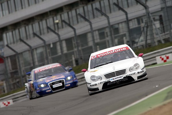 2006 DTM Testing
Brands Hatch, England. 20th March 2006.
Susie Stoddart, AMG-Mercedes C-Klass,
leads Pierre Kaffer, Audi Sport Team Phoenix, Audi A4 DTM. Action.
World Copyright: Gary Hawkins/LAT Photographic
ref: Digital Image Only. 2006 DTM Testing
Brands Hatch, England. 20th March 2006.
Susie Stoddart, AMG-Mercedes C-Klass,
leads Pierre Kaffer, Audi Sport Team Phoenix, Audi A4 DTM. Action.
World Copyright: Gary Hawkins/LAT Photographic
ref: Digital Image Only.