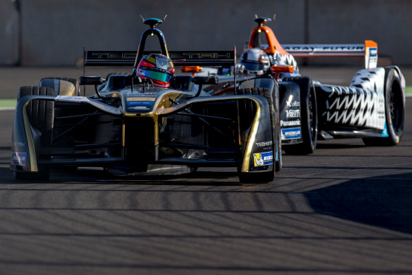 2016/2017 FIA Formula E Championship.
Marrakesh ePrix, Circuit International Automobile Moulay El Hassan, Marrakesh, Morocco.
Friday 11 November 2016.
Jean-Eric Vergne (FRA), Techeetah, Spark-Renault, Renault Z.E 16. 
Photo: Zak Mauger/LAT/Formula E
ref: Digital Image _L0U6101