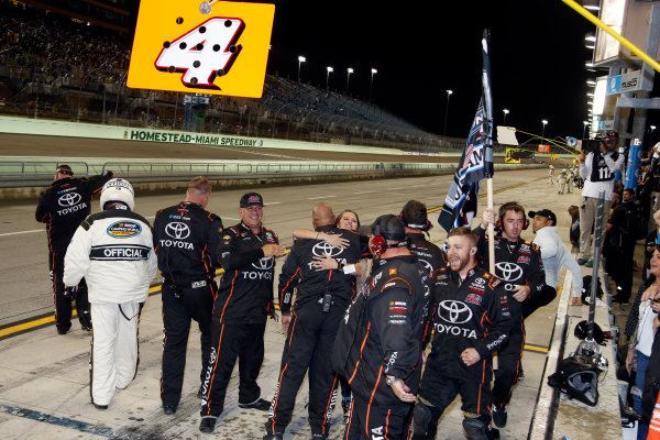 NASCAR Camping World Truck Series
Ford EcoBoost 200
Homestead-Miami Speedway, Homestead, FL USA
Friday 17 November 2017
Christopher Bell, JBL Toyota Tundra championship celebration
World Copyright: Lesley Ann Miller
LAT Images NASCAR Camping World Truck Series
Ford EcoBoost 200
Homestead-Miami Speedway, Homestead, FL USA
Friday 17 November 2017
Christopher Bell, JBL Toyota Tundra championship celebration
World Copyright: Lesley Ann Miller
LAT Images