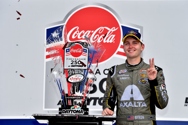 NASCAR XFINITY Series
Coca-Cola Firecracker 250
Daytona International Speedway, Daytona Beach, FL USA
Saturday 1 July 2017
William Byron, AXALTA / Vorteq Chevrolet Camaro
World Copyright: Rusty Jarrett
LAT Images NASCAR XFINITY Series
Coca-Cola Firecracker 250
Daytona International Speedway, Daytona Beach, FL USA
Saturday 1 July 2017
William Byron, AXALTA / Vorteq Chevrolet Camaro
World Copyright: Rusty Jarrett
LAT Images