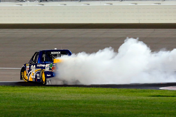 1 October, 2016, Las Vegas, Nevada USA
Tyler Reddick celebrates his win with a burnout 
?2016, Russell LaBounty
LAT Photo USA

