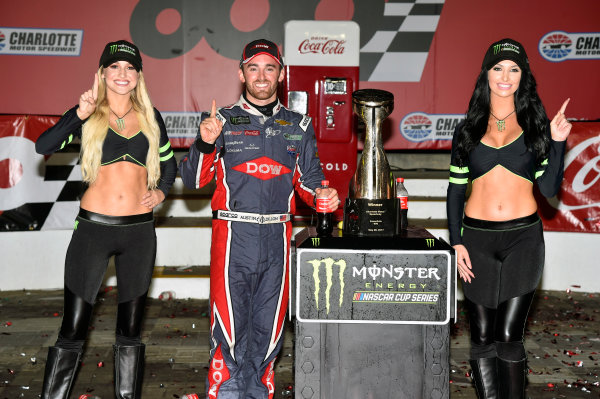 Monster Energy NASCAR Cup Series
Coca-Cola 600
Charlotte Motor Speedway, Concord, NC USA
Monday 29 May 2017
Austin Dillon, Richard Childress Racing, Dow Salutes Veterans Chevrolet SS celebrates his win in Victory Lane
World Copyright: Nigel Kinrade
LAT Images
ref: Digital Image 17CLT2nk10576 Monster Energy NASCAR Cup Series
Coca-Cola 600
Charlotte Motor Speedway, Concord, NC USA
Monday 29 May 2017
Austin Dillon, Richard Childress Racing, Dow Salutes Veterans Chevrolet SS celebrates his win in Victory Lane
World Copyright: Nigel Kinrade
LAT Images
ref: Digital Image 17CLT2nk10576