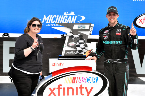 NASCAR XFINITY Series
Irish Hills 250
Michigan International Speedway, Brooklyn, MI USA
Saturday 17 June 2017
Denny Hamlin, Hisense Toyota Camry celebrates his win in Victory Lane
World Copyright: Nigel Kinrade
LAT Images NASCAR XFINITY Series
Irish Hills 250
Michigan International Speedway, Brooklyn, MI USA
Saturday 17 June 2017
Denny Hamlin, Hisense Toyota Camry celebrates his win in Victory Lane
World Copyright: Nigel Kinrade
LAT Images