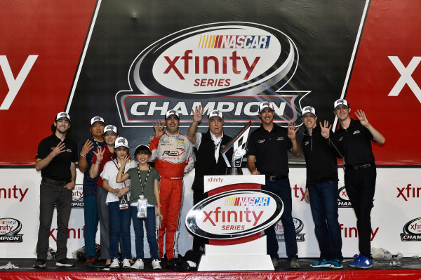 NASCAR XFINITY Series
Ford EcoBoost 300
Homestead-Miami Speedway, Homestead, FL USA
Saturday 18 November 2017
Team Penske celebrate winning the 2017 NASCAR Xfinity Series Owners Championship
World Copyright: Nigel Kinrade
LAT Images NASCAR XFINITY Series
Ford EcoBoost 300
Homestead-Miami Speedway, Homestead, FL USA
Saturday 18 November 2017
Team Penske celebrate winning the 2017 NASCAR Xfinity Series Owners Championship
World Copyright: Nigel Kinrade
LAT Images