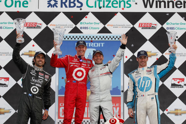 1-3 June, 2012, Detroit, Michigan, USA
Dario Franchitti, Scott Dixon, HPD Technical Division Manager Roger Griffiths, and Simon Pagenaud in Victory Lane
(c)2012, Michael L. Levitt
LAT Photo USA 1-3 June, 2012, Detroit, Michigan, USA
Dario Franchitti, Scott Dixon, HPD Technical Division Manager Roger Griffiths, and Simon Pagenaud in Victory Lane
(c)2012, Michael L. Levitt
LAT Photo USA