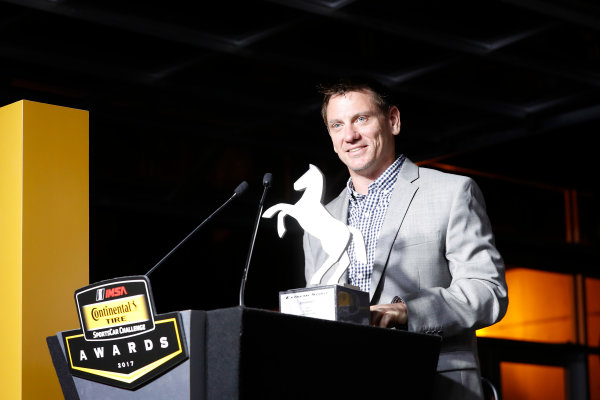IMSA Continental Tire SportsCar Challenge
Series Awards Banquet
Road Atlanta, Braselton GA
Friday 6 October 2017
Mark Miller with the Continental Extreme Spirit Award
World Copyright: Michael L. Levitt
LAT Images IMSA Continental Tire SportsCar Challenge
Series Awards Banquet
Road Atlanta, Braselton GA
Friday 6 October 2017
Mark Miller with the Continental Extreme Spirit Award
World Copyright: Michael L. Levitt
LAT Images