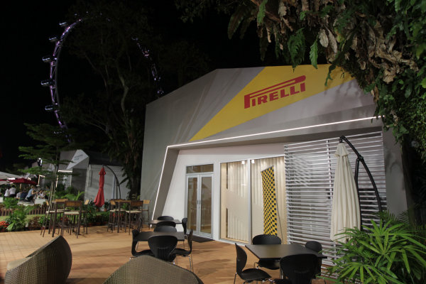 Marina Bay Circuit, Singapore.
Thursday 19th September 2013.
THe Pirelli hospitality area in the paddock.
World Copyright: Andy Hone/LAT Photographic.
ref: Digital Image HONY9170 Marina Bay Circuit, Singapore.
Thursday 19th September 2013.
THe Pirelli hospitality area in the paddock.
World Copyright: Andy Hone/LAT Photographic.
ref: Digital Image HONY9170