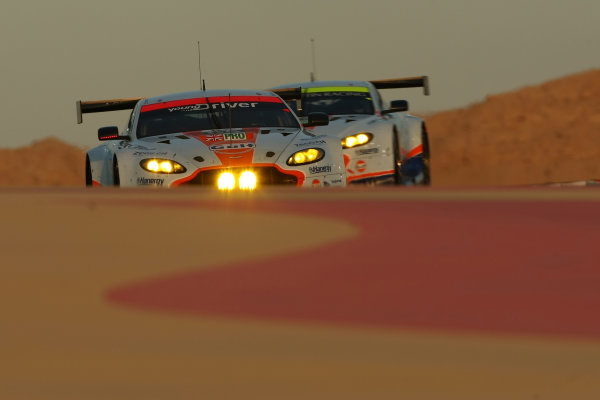 2015 FIA World Endurance Championship,
Bahrain International Circuit, Bahrain.
19th - 21st November 2015.
Christoffer Nygaard / Marco Sorensen / Nicki Thiim Aston Martin Racing Aston Martin Vantage V8.
World Copyright: Jakob Ebrey / LAT Photographic.