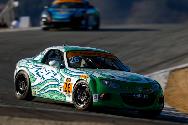 IMSA Continental Tire SportsCar Challenge
Mazda Raceway Laguna Seca 240
Mazda Raceway Laguna Seca
Monterey, CA USA
Friday 22 September 2017
26, Mazda, Mazda MX-5, ST, Andrew Carbonell, Liam Dwyer
World Copyright: Jake Galstad
LAT Images IMSA Continental Tire SportsCar Challenge
Mazda Raceway Laguna Seca 240
Mazda Raceway Laguna Seca
Monterey, CA USA
Friday 22 September 2017
26, Mazda, Mazda MX-5, ST, Andrew Carbonell, Liam Dwyer
World Copyright: Jake Galstad
LAT Images