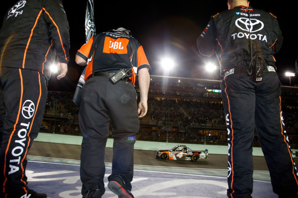 NASCAR Camping World Truck Series
Ford EcoBoost 200
Homestead-Miami Speedway, Homestead, FL USA
Friday 17 November 2017
Christopher Bell, JBL Toyota Tundra championship celebration
World Copyright: Lesley Ann Miller
LAT Images