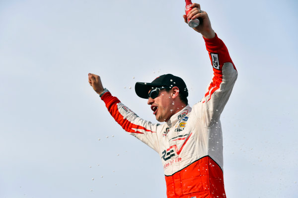 2017 NASCAR Xfinity Series - Boyd Gaming 300
Las Vegas Motor Speedway - Las Vegas, NV USA
Saturday 11 March 2017
Joey Logano celebrates his win in Victory Lane
World Copyright: Nigel Kinrade/LAT Images
ref: Digital Image 17LAS1nk05867