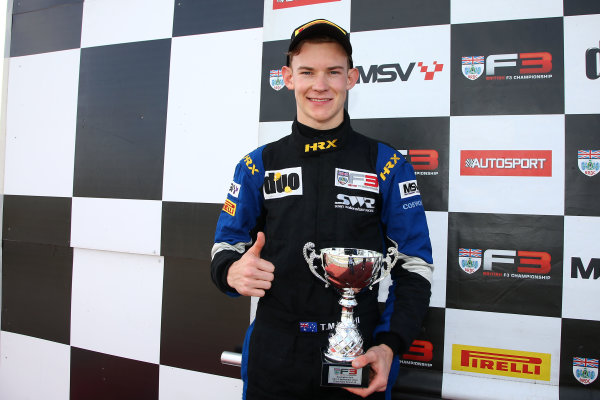 2016 BRDC F3 Championship,
Donington Park, Leicestershire. 10th - 11th September 2016.
Thomas Maxwell (AUS) Sean Walkinshaw Racing BRDC F3.
World Copyright: Ebrey / LAT Photographic.