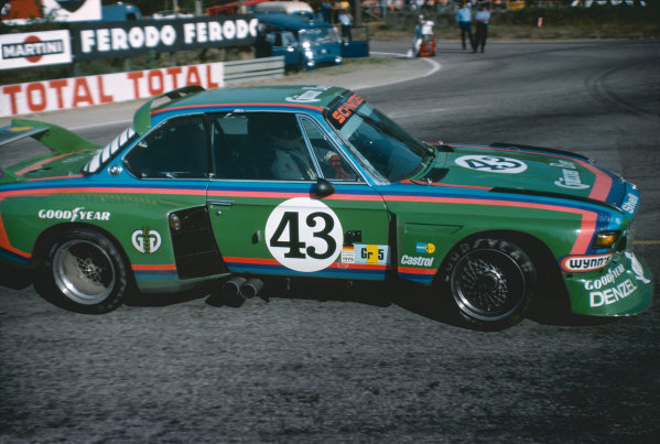 1976 Le Mans 24 hours.
Le Mans, France. 12th  - 13th June 1976.
Dieter Quester / Albrecht Krebs / Alain Peltier (BMW 3.0 CSL), retired, action.
World Copyright: LAT Photographic.
