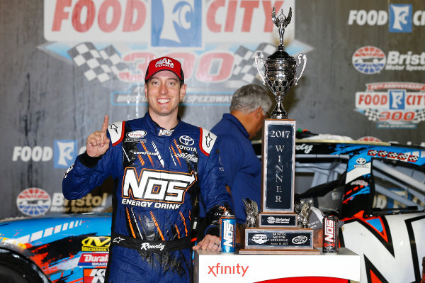 NASCAR XFINITY Series
Food City 300
Bristol Motor Speedway, Bristol, TN USA
Friday 18 August 2017
Kyle Busch, NOS Rowdy Toyota Camry, celebrates in victory lane.
World Copyright: John K Harrelson
LAT Images NASCAR XFINITY Series
Food City 300
Bristol Motor Speedway, Bristol, TN USA
Friday 18 August 2017
Kyle Busch, NOS Rowdy Toyota Camry, celebrates in victory lane.
World Copyright: John K Harrelson
LAT Images