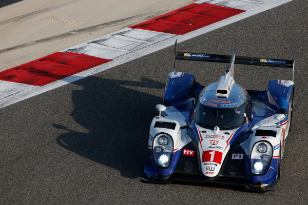 2015 FIA World Endurance Championship
Bahrain 6-Hours
Bahrain International Circuit, Bahrain
Saturday 21 November 2015.
Anthony Davidson, S?bastien Buemi, Kazuki Nakajima (#1 LMP1 Toyota Racing Toyota TS 040 Hybrid).
World Copyright: Alastair Staley/LAT Photographic
ref: Digital Image _79P0397