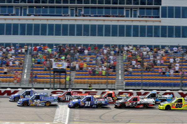 7-8 September, 2013, Newton, Iowa USA
Ross Chastain, Ryan Blaney, Timothy Peters, James Buescher, Ty Dillon, Darrell Wallace Jr, Johnny Sauter, Matt Crafton
©2013, Scott R LePage
LAT Photo USA 7-8 September, 2013, Newton, Iowa USA
Ross Chastain, Ryan Blaney, Timothy Peters, James Buescher, Ty Dillon, Darrell Wallace Jr, Johnny Sauter, Matt Crafton
©2013, Scott R LePage
LAT Photo USA