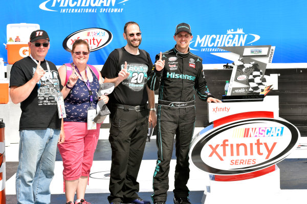 NASCAR XFINITY Series
Irish Hills 250
Michigan International Speedway, Brooklyn, MI USA
Saturday 17 June 2017
Denny Hamlin, Hisense Toyota Camry celebrates his win in Victory Lane
World Copyright: Nigel Kinrade
LAT Images NASCAR XFINITY Series
Irish Hills 250
Michigan International Speedway, Brooklyn, MI USA
Saturday 17 June 2017
Denny Hamlin, Hisense Toyota Camry celebrates his win in Victory Lane
World Copyright: Nigel Kinrade
LAT Images