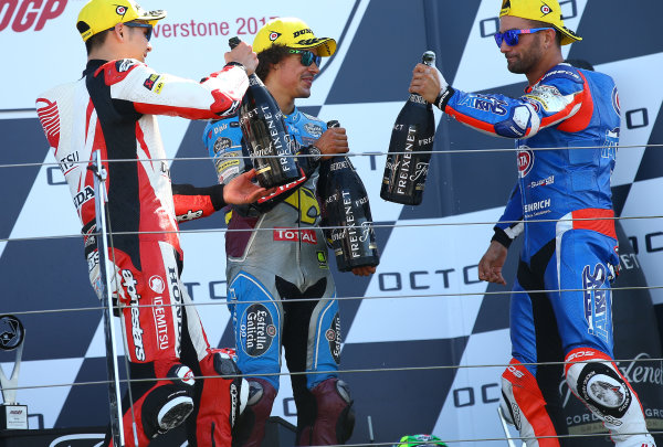 2017 Moto2 Championship - Round 12
Silverstone, Northamptonshire, UK.
Sunday 27 August 2017
Podium: race winner Takaaki Nakagami, Idemitsu Honda Team Asia, second place Mattia Pasini, Italtrans Racing Team, third place Franco Morbidelli, Marc VDS
World Copyright: Gold and Goose / LAT Images
ref: Digital Image 689741 2017 Moto2 Championship - Round 12
Silverstone, Northamptonshire, UK.
Sunday 27 August 2017
Podium: race winner Takaaki Nakagami, Idemitsu Honda Team Asia, second place Mattia Pasini, Italtrans Racing Team, third place Franco Morbidelli, Marc VDS
World Copyright: Gold and Goose / LAT Images
ref: Digital Image 689741