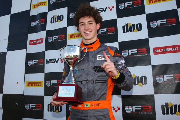 2016 BRDC F3 Championship,
Donington Park, Leicestershire. 10th - 11th September 2016.
Matheus Leist (BRA) Double R Racing BRDC F3.
World Copyright: Ebrey / LAT Photographic.