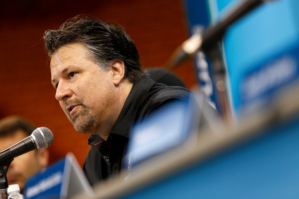 Miami e-Prix 2015.
Friday Press Conferences.
Michael Andretti - Andretti President, Chairman and CEO.
FIA Formula E World Championship.
Miami, Florida, USA.
Friday 13 March 2015.
Copyright: Adam Warner / LAT / FE
ref: Digital Image _L5R3130 Miami e-Prix 2015.
Friday Press Conferences.
Michael Andretti - Andretti President, Chairman and CEO.
FIA Formula E World Championship.
Miami, Florida, USA.
Friday 13 March 2015.
Copyright: Adam Warner / LAT / FE
ref: Digital Image _L5R3130