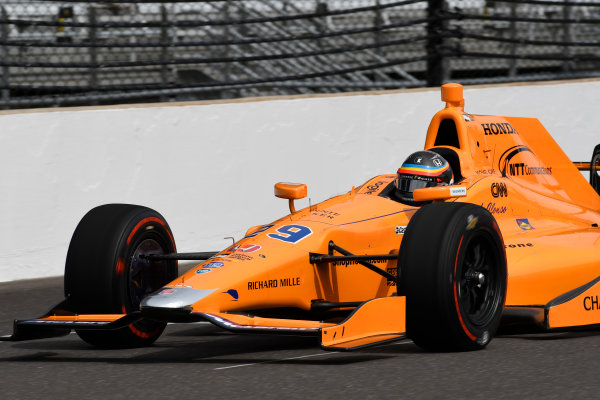 Verizon IndyCar Series
Fernando Alonso Test for Indianapolis 500
Indianapolis Motor Speedway, Indianapolis, IN USA
Wednesday 3 May 2017
Fernando Alonso turns his first career laps on an oval in preparation for his Indianapolis 500 debut.
World Copyright: Walt Kuhn
LAT Images