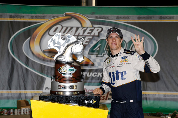 7-9 July, 2016, Sparta, Kentucky USA
Brad Keselowski celebrates in victory lane
©2016, Russell LaBounty
LAT Photo USA 7-9 July, 2016, Sparta, Kentucky USA
Brad Keselowski celebrates in victory lane
©2016, Russell LaBounty
LAT Photo USA
