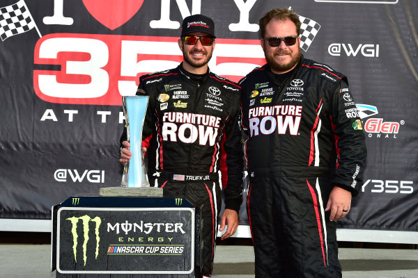 Monster Energy NASCAR Cup Series
I LOVE NEW YORK 355 at The Glen
Watkins Glen International, Watkins Glen, NY USA
Sunday 6 August 2017
Martin Truex Jr, Furniture Row Racing, Furniture Row/Denver Mattress Toyota Camry celebrates in victory lane
World Copyright: John Harrelson
LAT Images Monster Energy NASCAR Cup Series
I LOVE NEW YORK 355 at The Glen
Watkins Glen International, Watkins Glen, NY USA
Sunday 6 August 2017
Martin Truex Jr, Furniture Row Racing, Furniture Row/Denver Mattress Toyota Camry celebrates in victory lane
World Copyright: John Harrelson
LAT Images