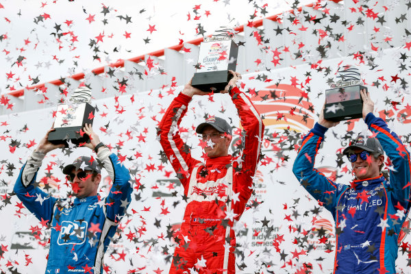 2017 Verizon IndyCar Series - Firestone Grand Prix of St. Petersburg
St. Petersburg, FL USA
Sunday 12 March 2017
Sebastien Bourdais , Simon Pagenaud , Scott Dixon celebrating in victory lane
World Copyright:Sam Cobb/LAT Images
ref: Digital Image cobb-stpete-170312-4692 2017 Verizon IndyCar Series - Firestone Grand Prix of St. Petersburg
St. Petersburg, FL USA
Sunday 12 March 2017
Sebastien Bourdais , Simon Pagenaud , Scott Dixon celebrating in victory lane
World Copyright:Sam Cobb/LAT Images
ref: Digital Image cobb-stpete-170312-4692